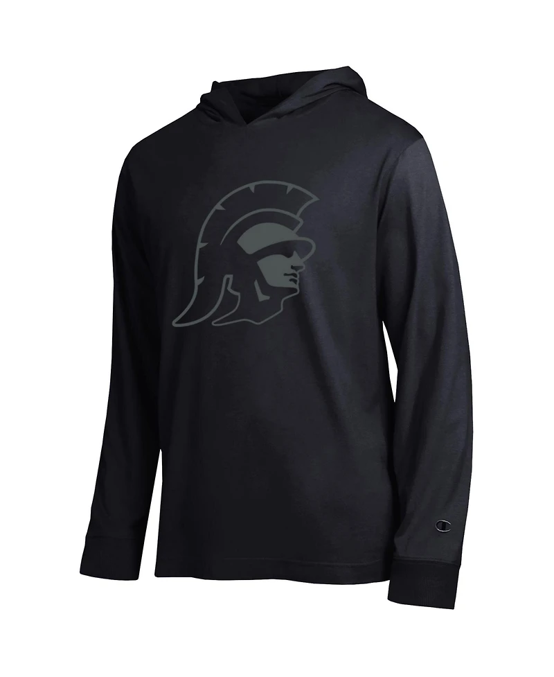 Champion Men's Usc Trojans Tonal All-Star Hooded Dropped-Shoulder Long-Sleeve T-Shirt