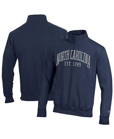 Champion Men's North Carolina Tar Heels Fleece Quarter-Zip Pullover Sweatshirt