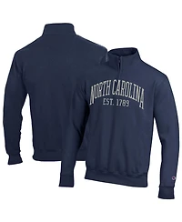 Champion Men's North Carolina Tar Heels Fleece Quarter-Zip Pullover Sweatshirt