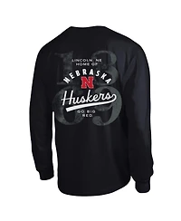 Champion Men's Nebraska Huskers Laminated All-Star Screen Print Long Sleeve T-Shirt