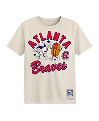Mitchell & Ness Preschool Natural Atlanta Braves Snack T-Shirt
