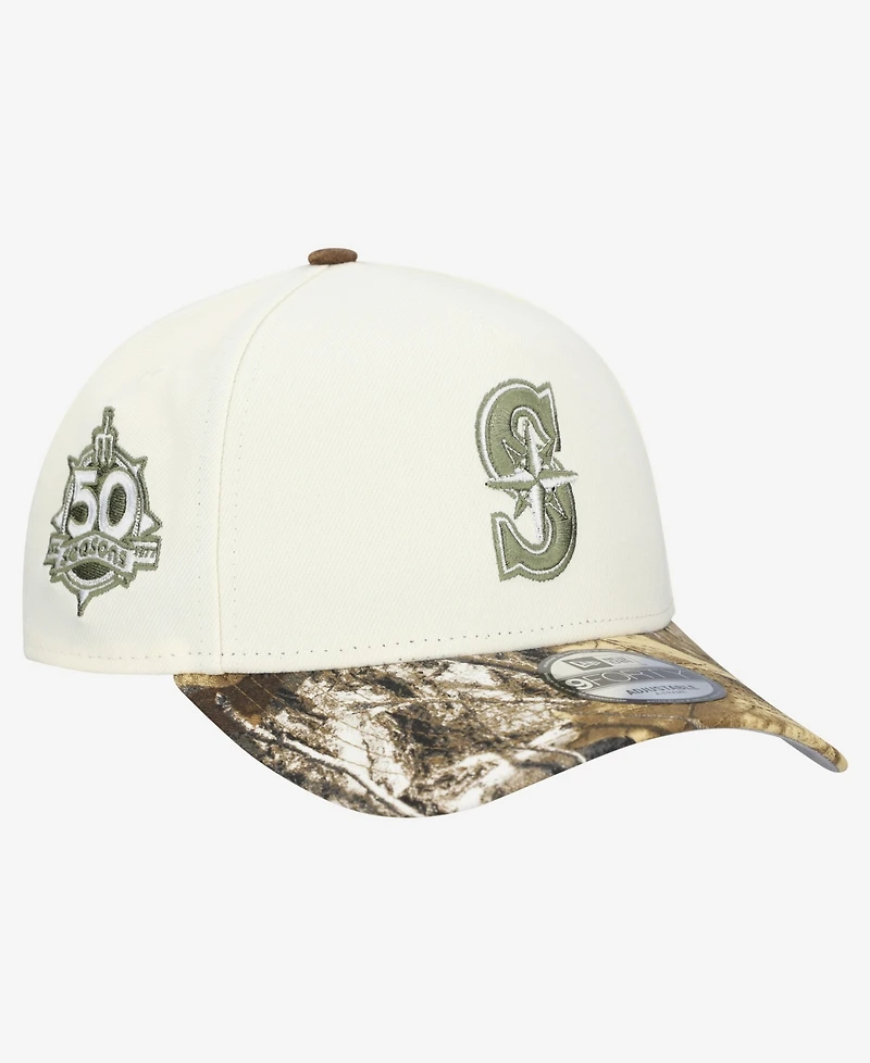 New Era Men's Khaki/Realtree Camo Seattle Mariners 9FORTY A-Frame Adjustable Hat