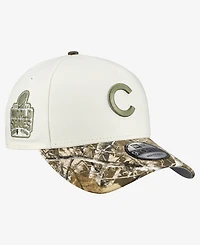 New Era Men's Khaki/Realtree Camo Chicago Cubs 9FORTY A-Frame Adjustable Hat