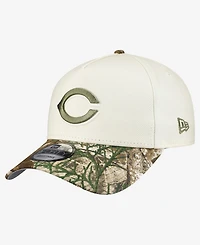 New Era Men's Khaki/Realtree Camo Cincinnati Reds 9FORTY A-Frame Adjustable Hat