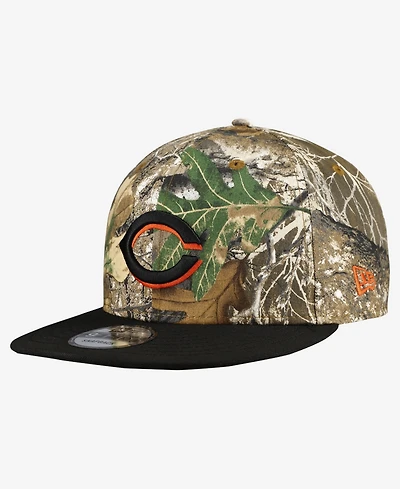 New Era Men's Camo Cincinnati Reds Realtree Orange Pop 9FIFTY Snapback Hat