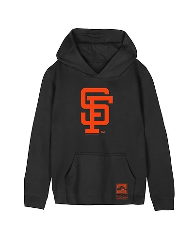 Mitchell & Ness Big Boys and Girls Black San Francisco Giants Retro Logo Hoodie