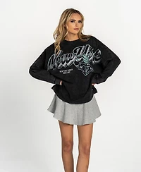 The Wild Collective Women's New York Liberty Oversized Long-Sleeve Dolman T-Shirt