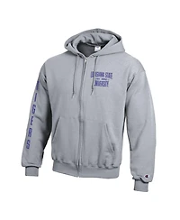 Champion Men's Lsu Tigers Varsity Powerblend Full-Zip Graphic Fleece Hoodie