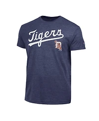 Champion Men's Detroit Tigers Cooperstown Wordmark Lockup Tri-Blend T-Shirt