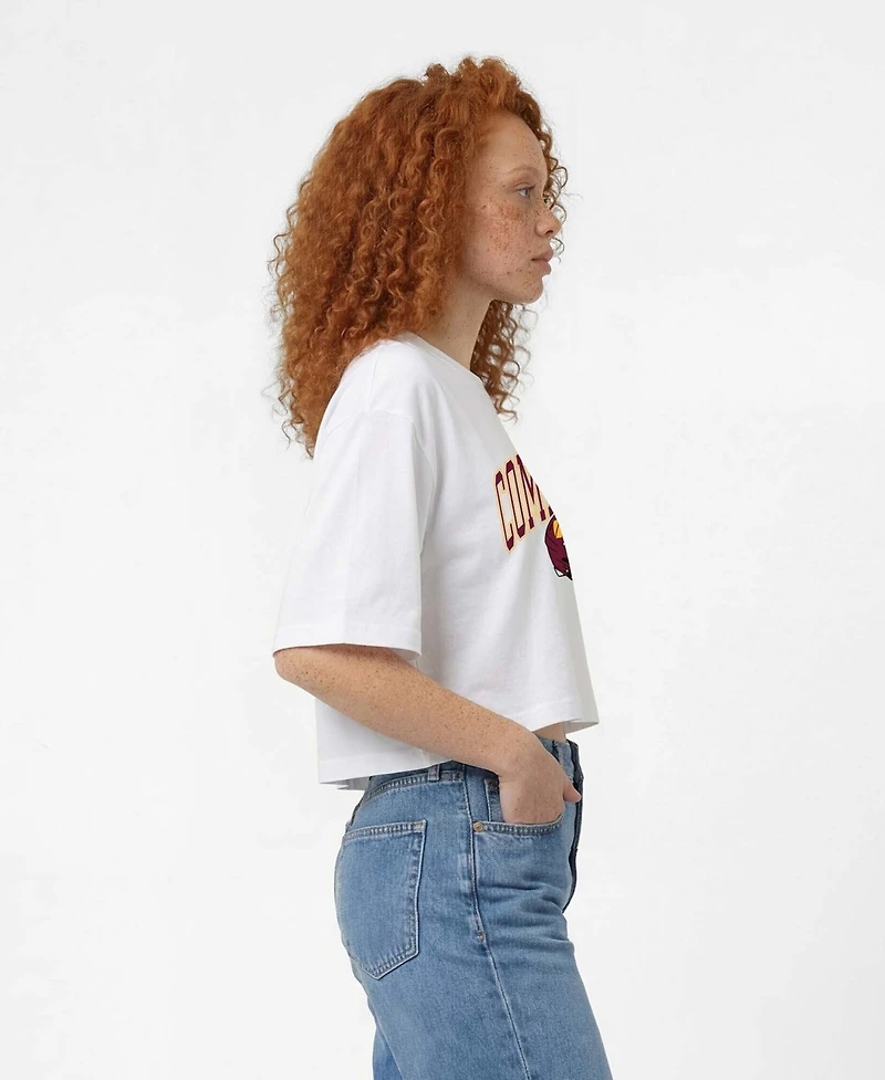Champion Women's Washington Commanders Boyfriend-Cropped Graphic T-Shirt