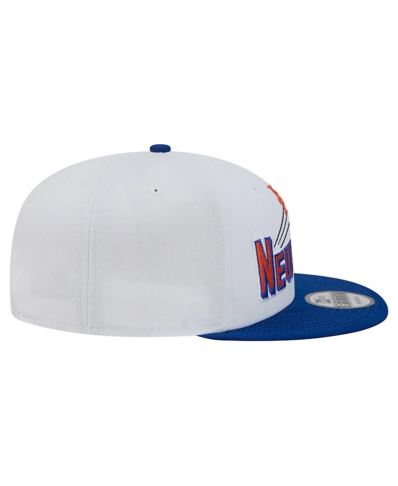 New Era Men's White New York Mets Retro Sweep 9FIFTY Snapback Hat