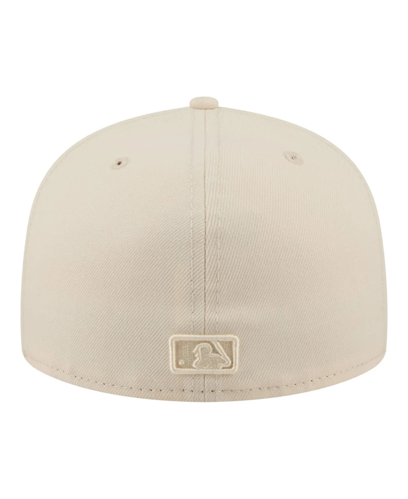 New Era Men's Cream Los Angeles Dodgers Color Pack 59FIFTY Fitted Hat