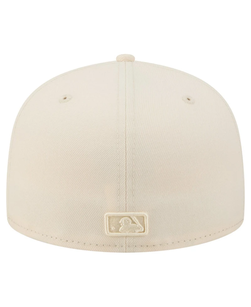 New Era Men's Cream York Yankees Color Pack 59FIFTY Fitted Hat