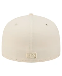 New Era Men's Cream York Yankees Color Pack 59FIFTY Fitted Hat