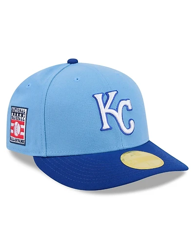 New Era Men's Light Blue/Royal Kansas City Royals 2026 Baseball Hall of Fame 59FIFTY Low Fitted Hat