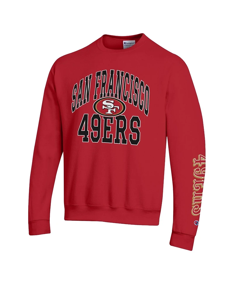 Champion Men's San Francisco 49ers Powerblend Fleece Pullover Sweatshirt