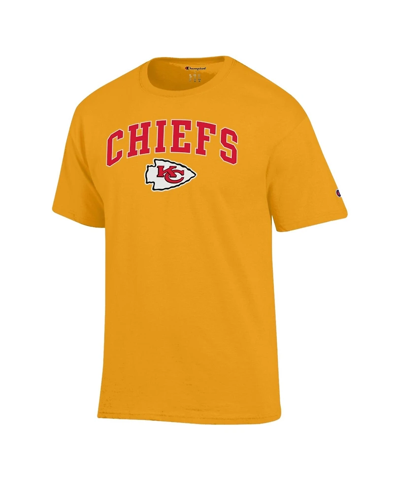Champion Men's Kansas City Chiefs Arch Over Logo Cotton T-Shirt