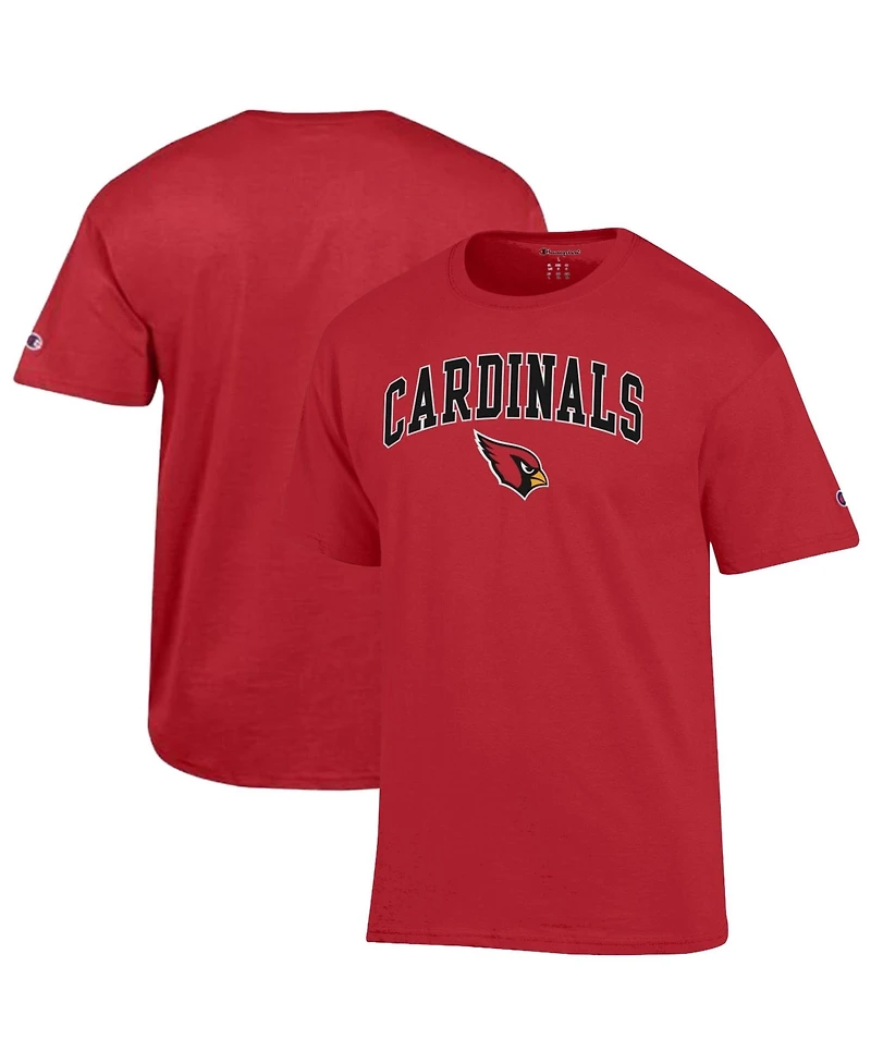 Champion Men's Arizona Cardinals Arch Over Logo Relaxed-Fit T-Shirt