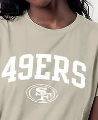 Champion Women's San Francisco 49ers Cocoa Butter Screen-Print Graphics T-Shirt
