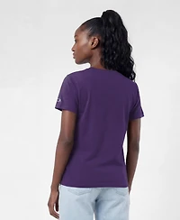 Champion Women's Minnesota Vikings Crewneck Short-Sleeve Cotton-Blend T-Shirt