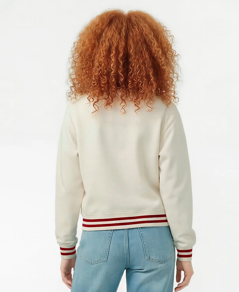 Champion Women's Cream Philadelphia Phillies Reverse Weave Sweatshirt