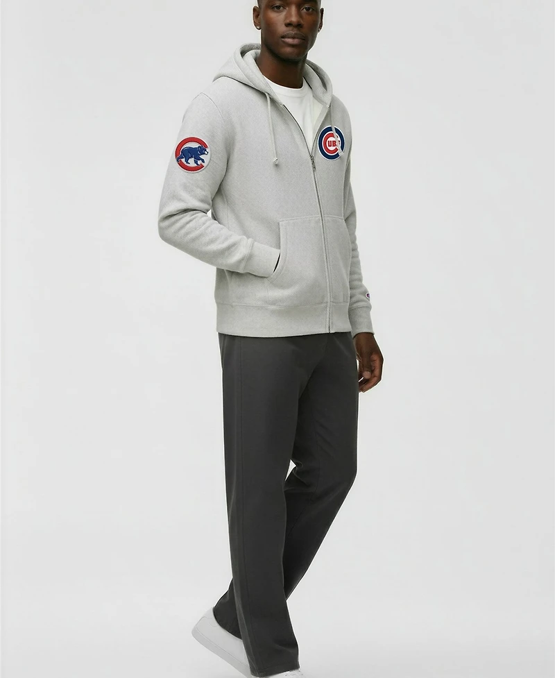 Champion Men's Chicago Cubs Reverse Weave Full-Zip Fleece Hoodie