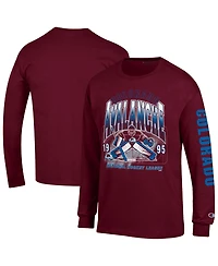 Champion Men's Colorado Avalanche Long-Sleeve Jersey T-Shirt