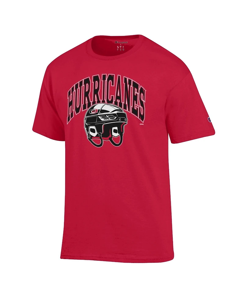 Champion Men's Carolina Hurricanes Helmet Crewneck Graphic T-Shirt