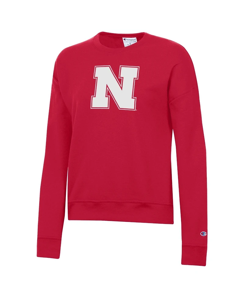 Champion Women's Nebraska Huskers Powerblend Relaxed-Fit Graphic Sweatshirt