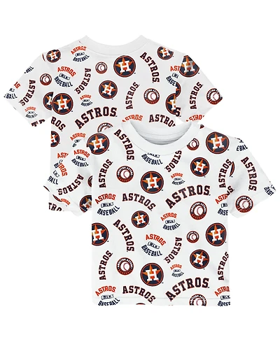 Outerstuff Toddler White Houston Astros Run Down T-Shirt