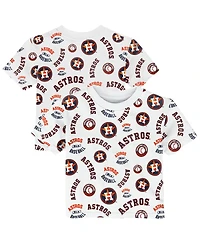 Outerstuff Toddler White Houston Astros Run Down T-Shirt