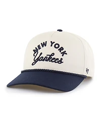 '47 Brand Men's Natural/Navy New York Yankees Rope Script Hitch Adjustable Hat