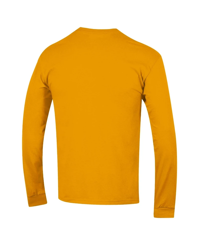 Champion Men's Lsu Tigers Arch Over Logo 2-Hit Long-Sleeve Crewneck T-Shirt