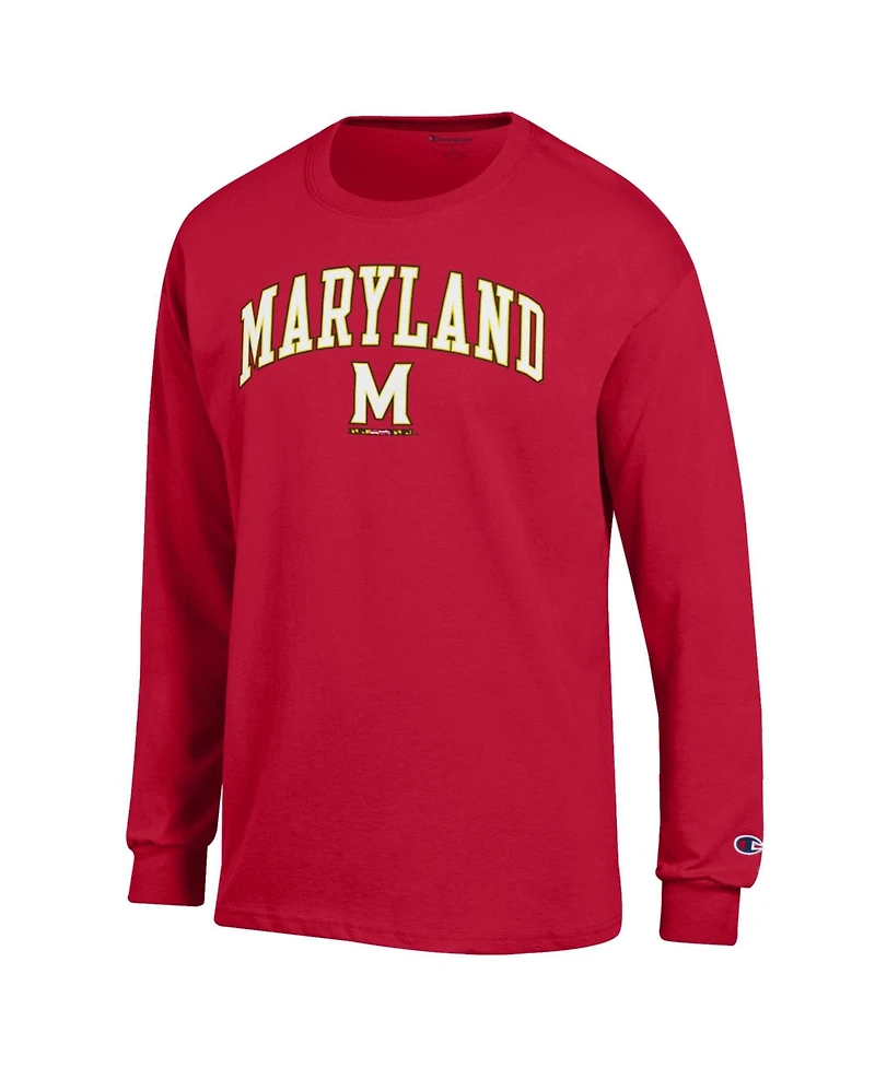 Champion Men's Maryland Terrapins Arch Over Logo Long Sleeve T-Shirt