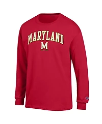 Champion Men's Maryland Terrapins Arch Over Logo Long Sleeve T-Shirt
