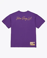 Mitchell & Ness Men's Purple Lsu Tigers Double Clutch Premium T-Shirt