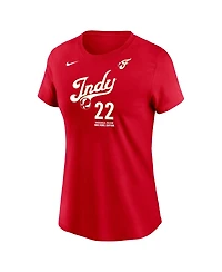 Nike Women's Indiana Fever Caitlin Clark Rebel Crewneck Short-Sleeve T-Shirt
