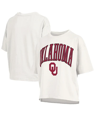 Pressbox Plus Oklahoma Sooners Nelson Motley Crew Oversized Slub Short-Sleeve T-Shirt