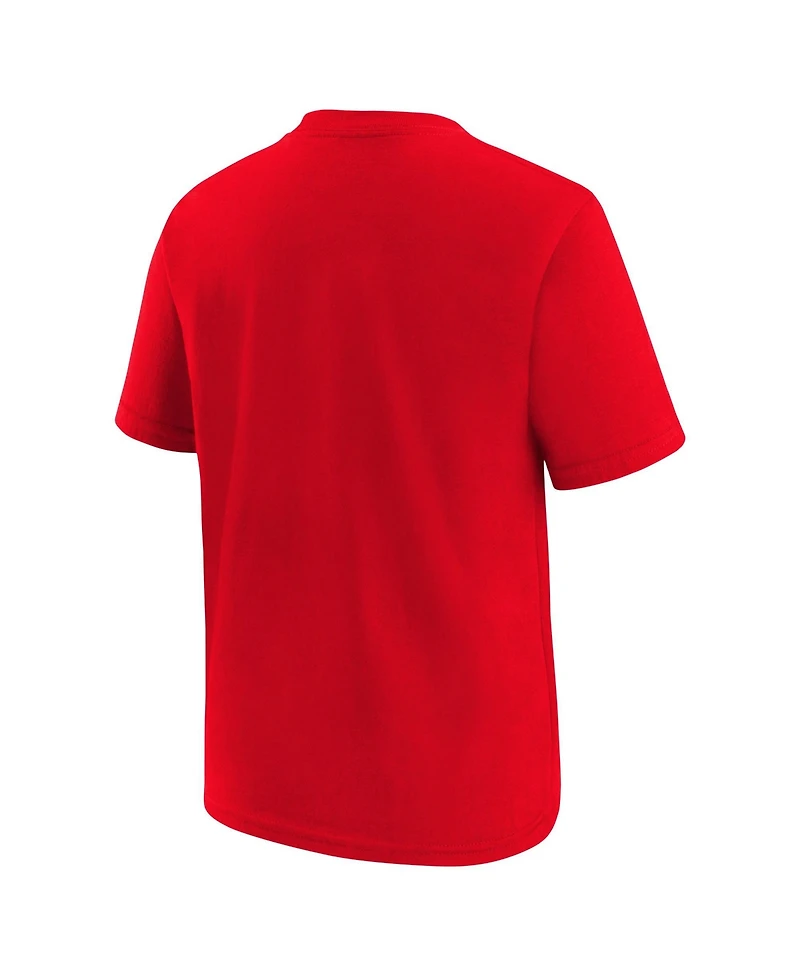 Nike Big Boys and Girls Red Cincinnati Reds Cooperstown Collection Team Logo T-Shirt