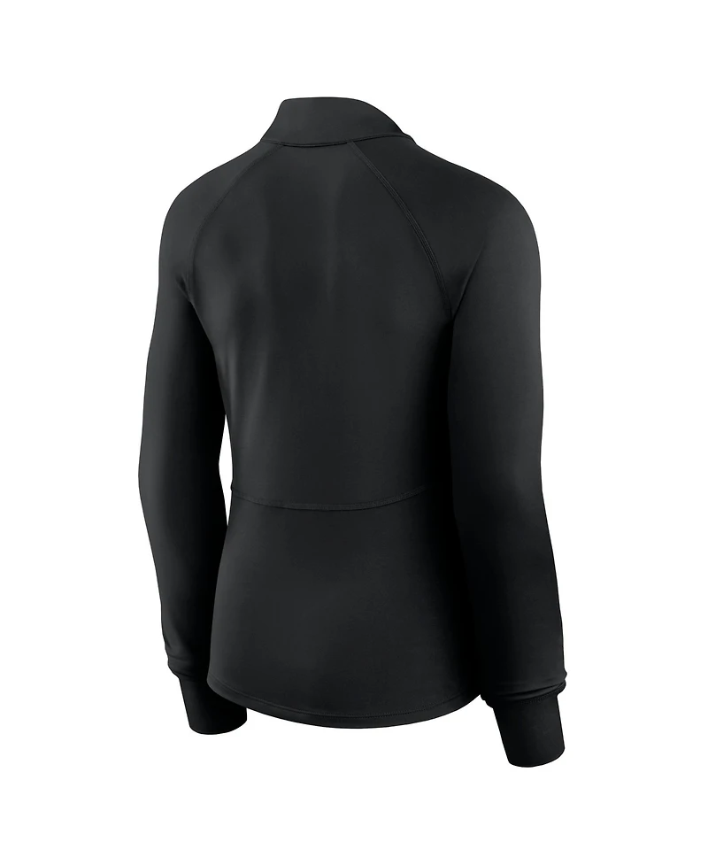 Fanatics Women's Black Miami Dolphins Elements Quarter-Zip Sweatshirt