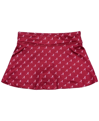 ZooZatz Girls Toddler Crimson Alabama Tide All-Over Print Tennis Skort