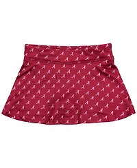 ZooZatz Girls Toddler Crimson Alabama Tide All-Over Print Tennis Skort