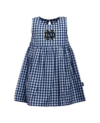 Garb Baby Girls Navy Notre Dame Fighting Irish Loren Gingham Dress
