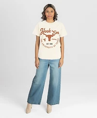 Gameday Couture Women's Texas Longhorns You Know Our Name Screen-Printed Crewneck T-Shirt
