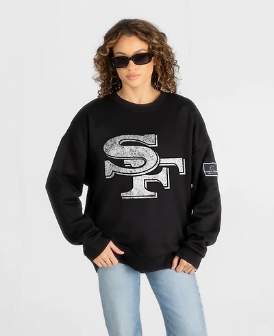 Gameday Couture Women's San Francisco 49ers Oversized Dropped-Shoulder Sweatshirt