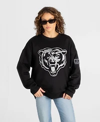 Gameday Couture Women's Chicago Bears Bold Move Dropped-Shoulder Oversized Sweatshirt