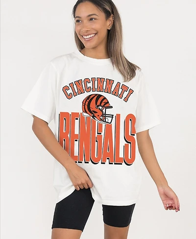 Gameday Couture Women's Cincinnati Bengals Oversized Graphic T-Shirt