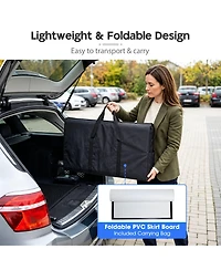 Yescom 2 Pack Portable Tradeshow Podium Table Display Exhibition Counter Stand with Carrying Bag