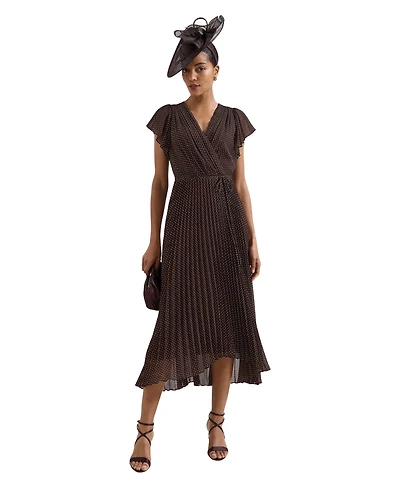 Phase Eight Women's Louisa V-Neck Pleated Wrap Dress