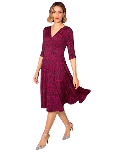 Alie Street London Women's Sculpted Fit Flare Midi Dress